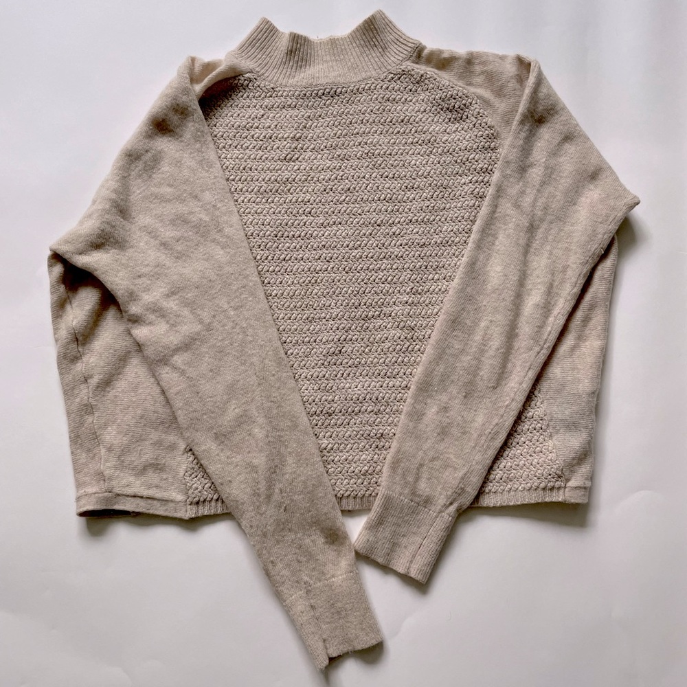 Club Monaco Wool/Cashmere Blend Sweater (oat color, size small)